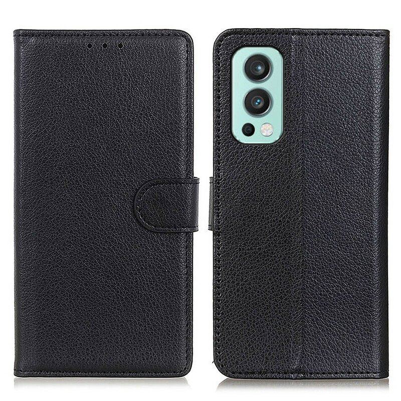 Etui Folio do OnePlus Nord 2 5G Sztuczna Skóra Liczi