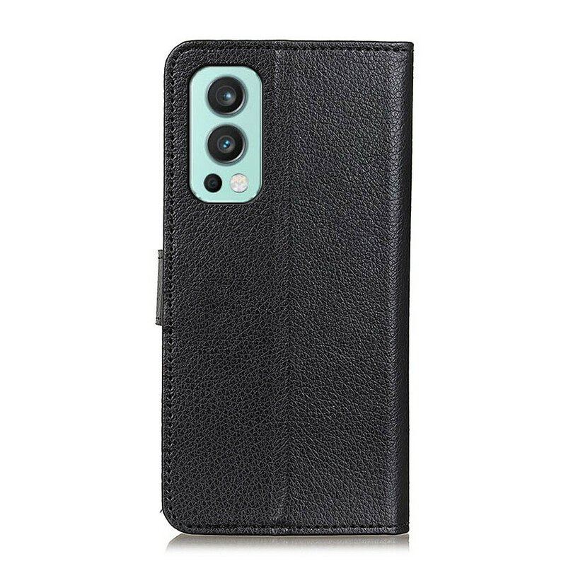 Etui Folio do OnePlus Nord 2 5G Sztuczna Skóra Liczi