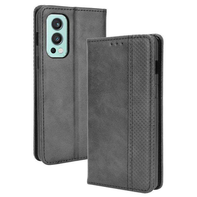 Etui Na Telefon do OnePlus Nord 2 5G Etui Folio Stylizowany Efekt Skóry W Stylu Vintage