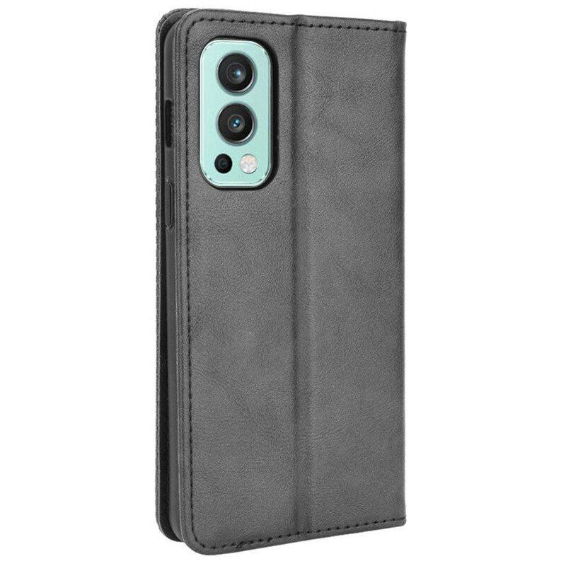 Etui Na Telefon do OnePlus Nord 2 5G Etui Folio Stylizowany Efekt Skóry W Stylu Vintage