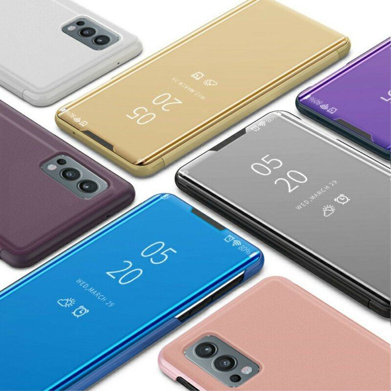 Etui Na Telefon do OnePlus Nord 2 5G Lustro I Sztuczna Skóra