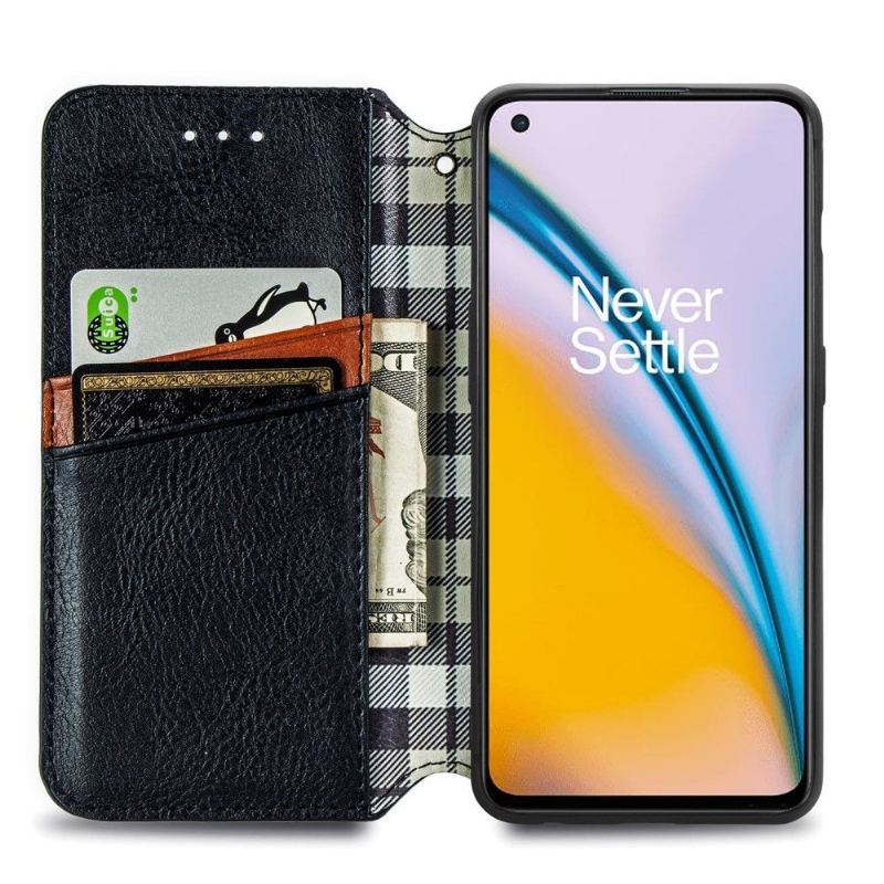 Etui Na Telefon Pokrowce do OnePlus Nord 2 5G Biznes Kub Design Posiadacz Karty