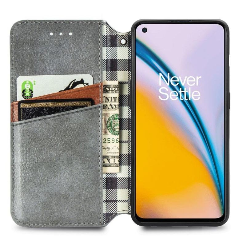 Etui Na Telefon Pokrowce do OnePlus Nord 2 5G Biznes Kub Design Posiadacz Karty