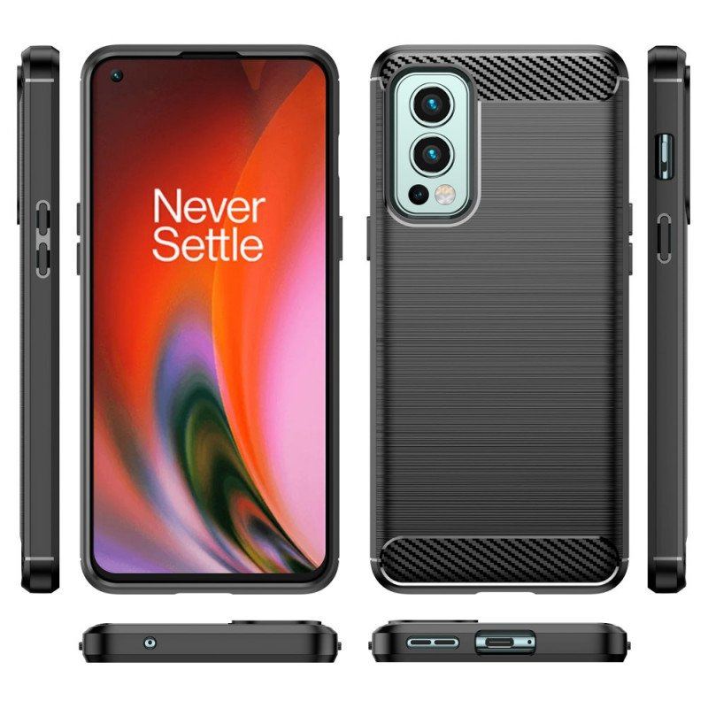 Futerały do OnePlus Nord 2 5G Szczotkowane Włókno Węglowe