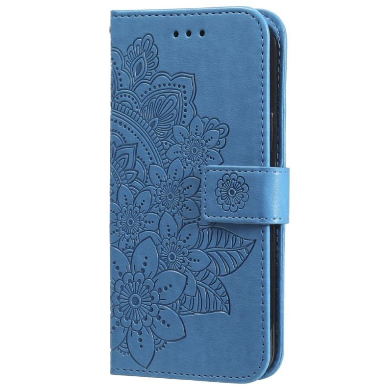 Etui Folio Do Poco X6 Pro 5g Kwiatowy Wzór Z Paskiem