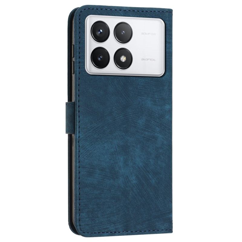 Etui Folio Poco X6 Pro 5g Geometryczne Linie Z Paskiem Etui Ochronne