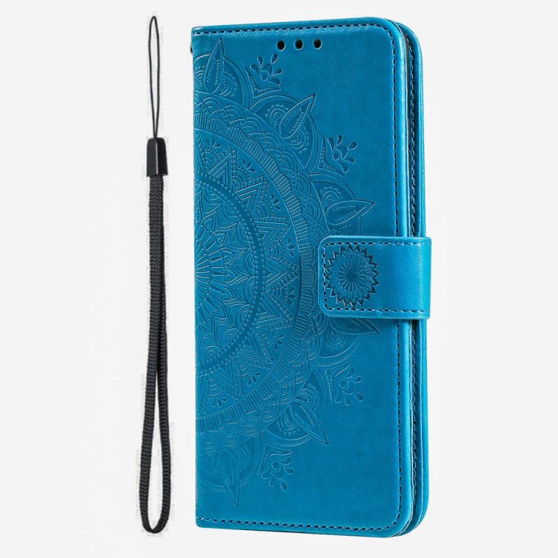 Etui Folio Poco X6 Pro 5g Mandala Słońce Z Paskiem Etui Ochronne