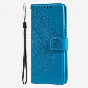 Etui Folio Poco X6 Pro 5g Mandala Słońce Z Paskiem Etui Ochronne