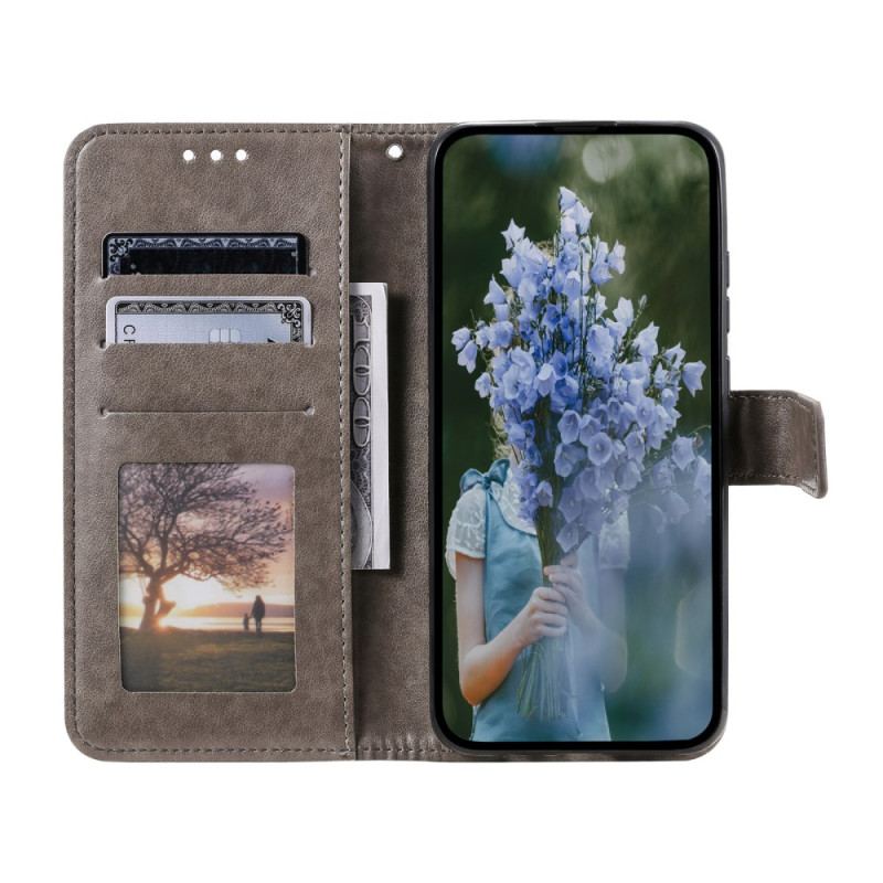 Etui Folio Poco X6 Pro 5g Mandala Słońce Z Paskiem Etui Ochronne