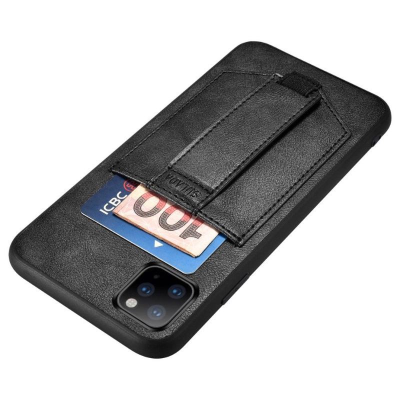 Etui do iPhone 11 Pro Anti-fall Sulada Etui Na Karty Ze Sztucznej Skóry