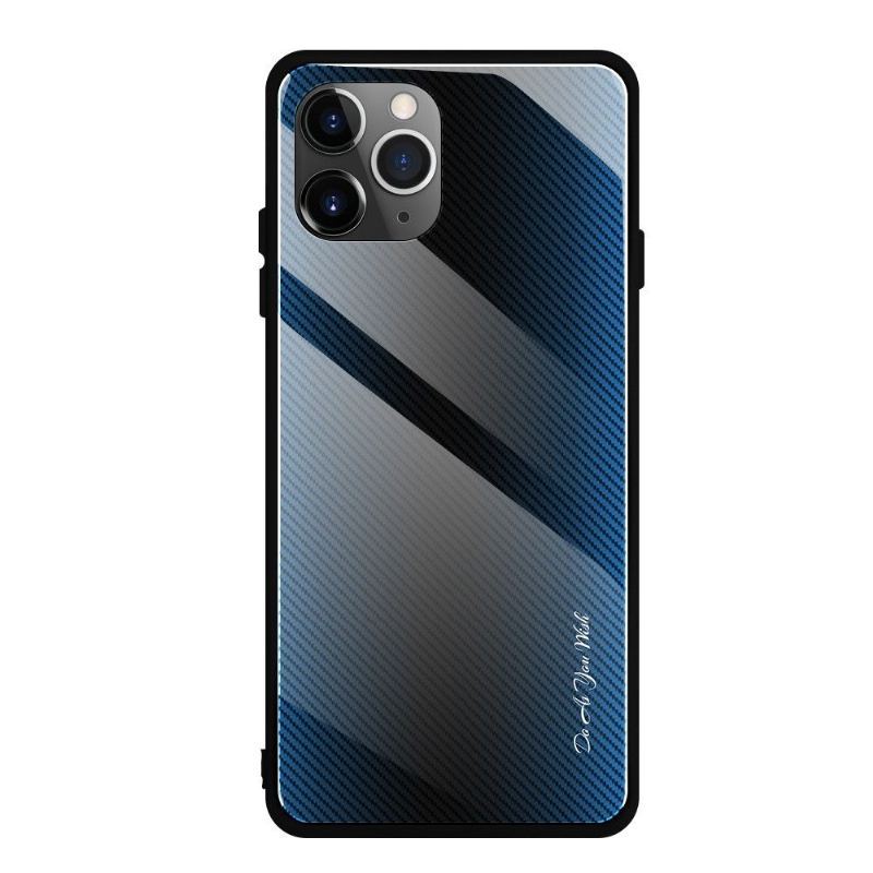 Etui do iPhone 11 Pro Biznes Węglowe Szkło Powrót