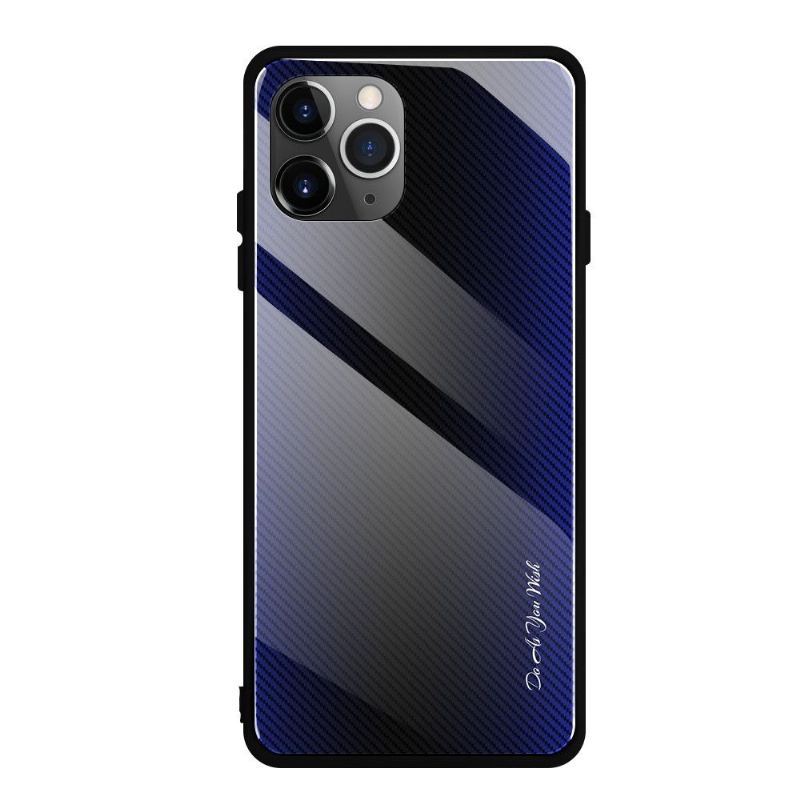 Etui do iPhone 11 Pro Biznes Węglowe Szkło Powrót