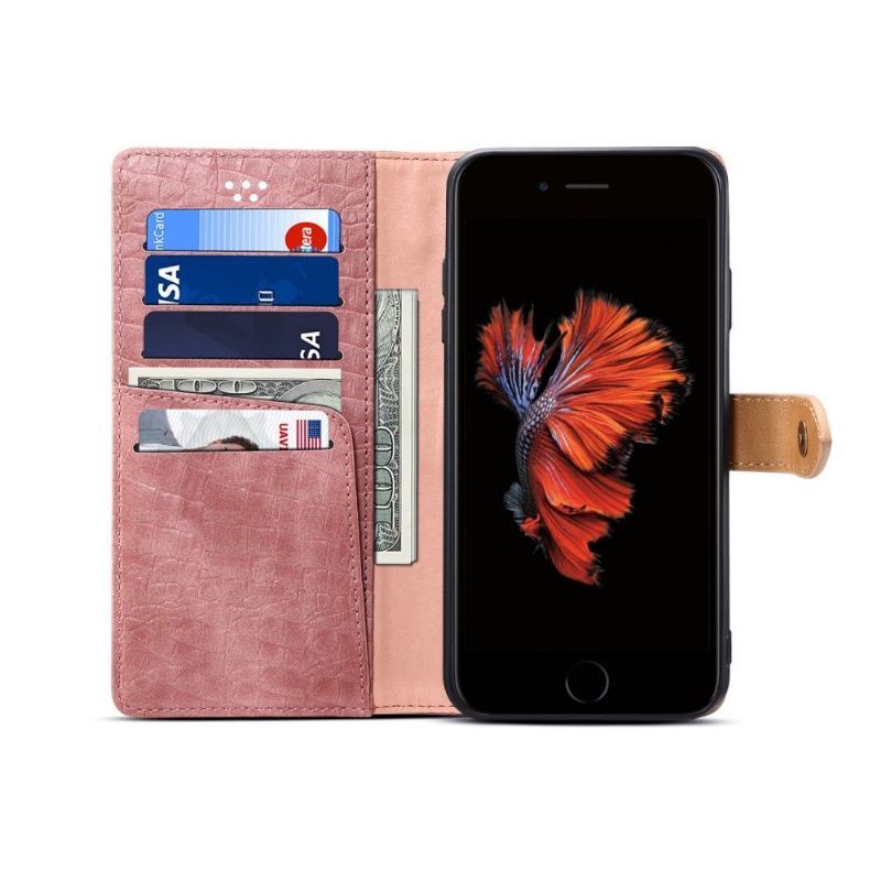 Etui Folio do iPhone 11 Pro Imitacja Skóry Kroko