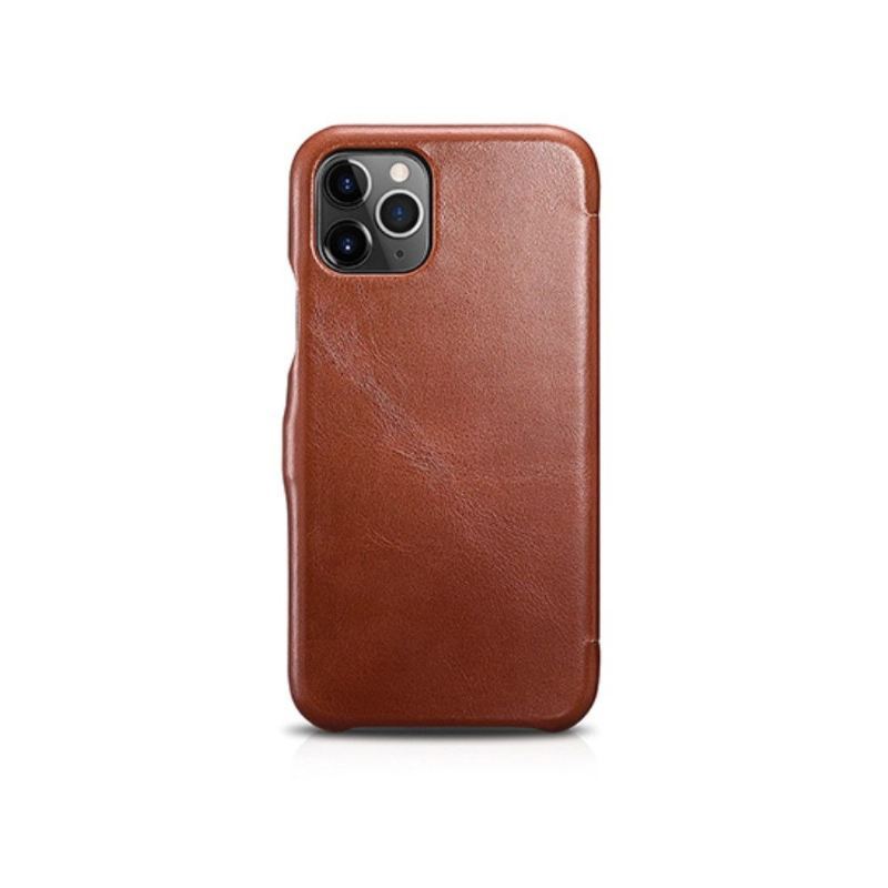 Futerały do iPhone 11 Pro Obrzeża Etui Folio Prawdziwa Skóra