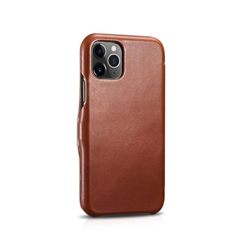 Futerały do iPhone 11 Pro Obrzeża Etui Folio Prawdziwa Skóra