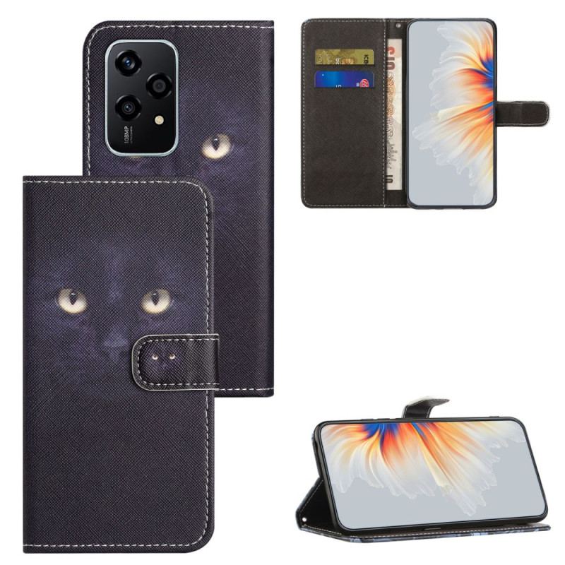 Etui Folio Do Honor 200 Lite Kocie Oczy Z Paskami