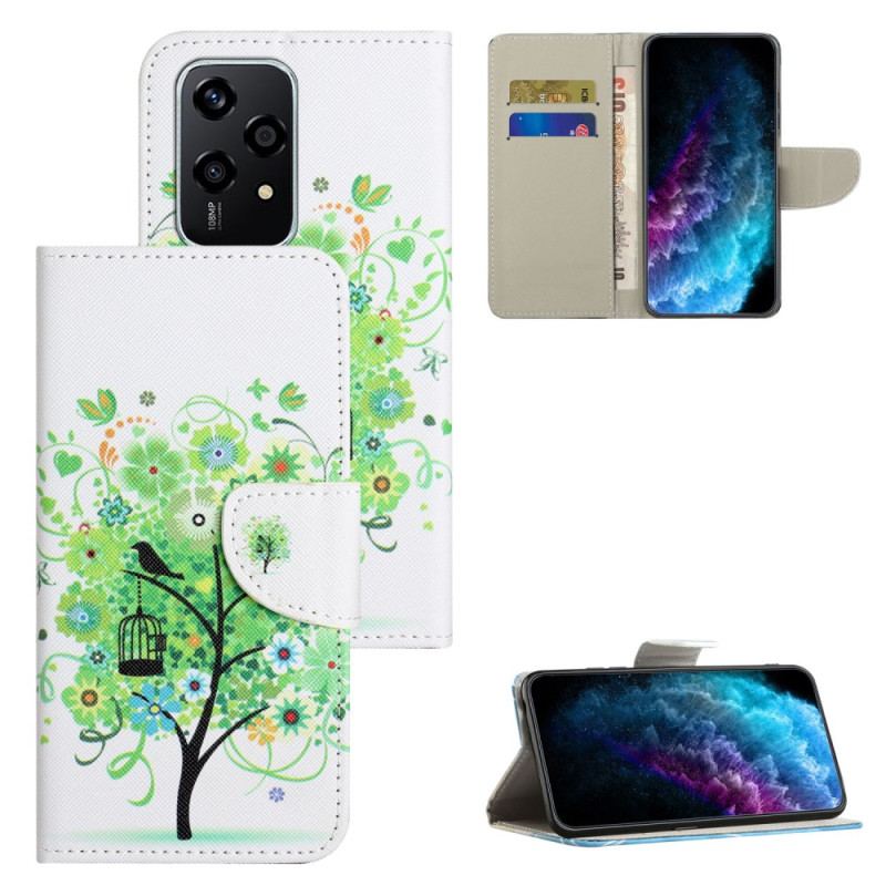 Etui Folio Honor 200 Lite Zielone Drzewo Etui Ochronne