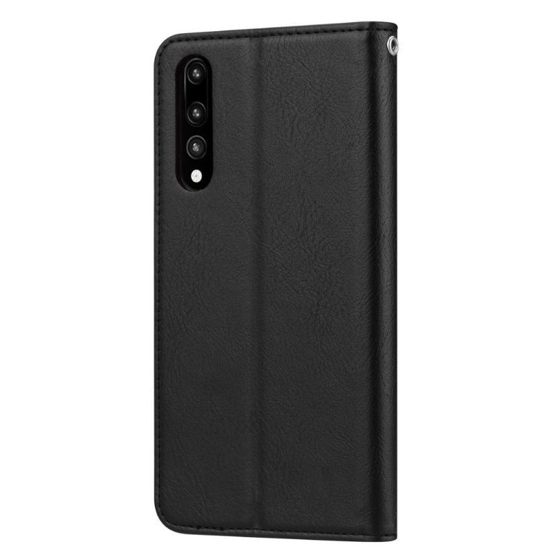 Case do Huawei P30 Biznes Skórzany Pokrowiec Na Stojak