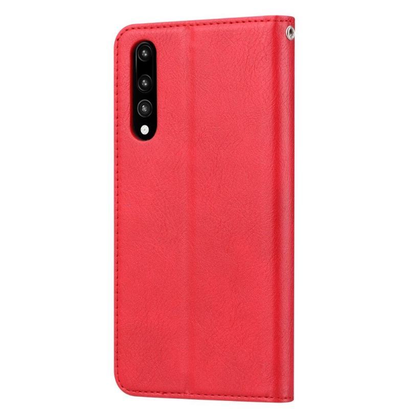 Case do Huawei P30 Biznes Skórzany Pokrowiec Na Stojak