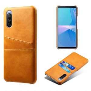 Etui do Sony Xperia 10 III Skórzany Uchwyt Na Karty