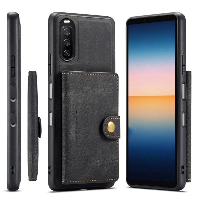 Etui do Sony Xperia 10 III Z Magnetycznym Uchwytem Na Karty