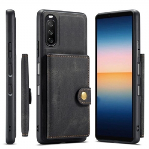 Etui do Sony Xperia 10 III Z Magnetycznym Uchwytem Na Karty