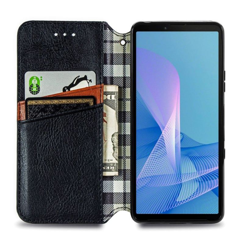 Skórzany Futerał do Sony Xperia 10 III Kub Design Posiadacz Karty