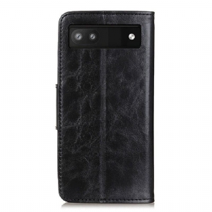 Etui do Google Pixel 6a Anti-fall Edouard Classic Faux Leather