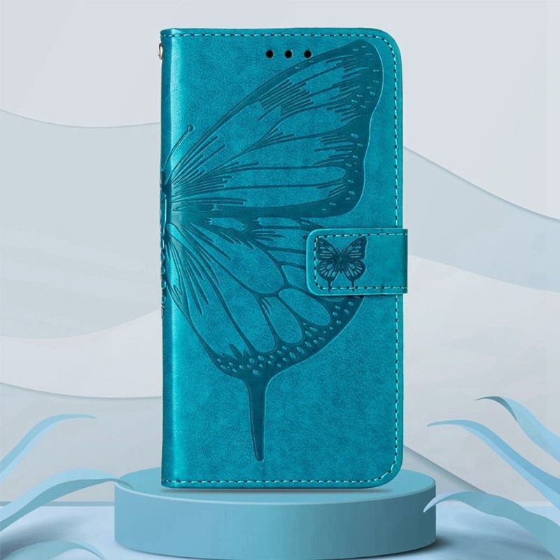 Etui Folio do Google Pixel 6a Butterfly Flower Posiadacz Karty