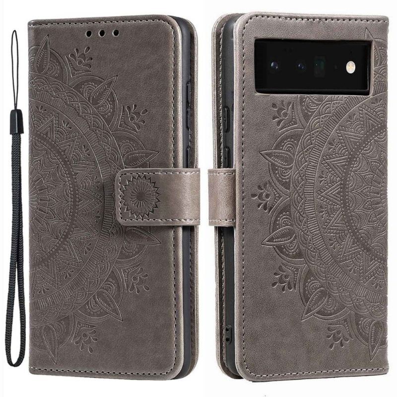 Etui Folio do Google Pixel 6a Obrzeża Mandala Sun