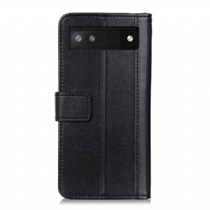 Etui Folio do Google Pixel 6a Skórzany Futerał Cerena Faux Leather Folio