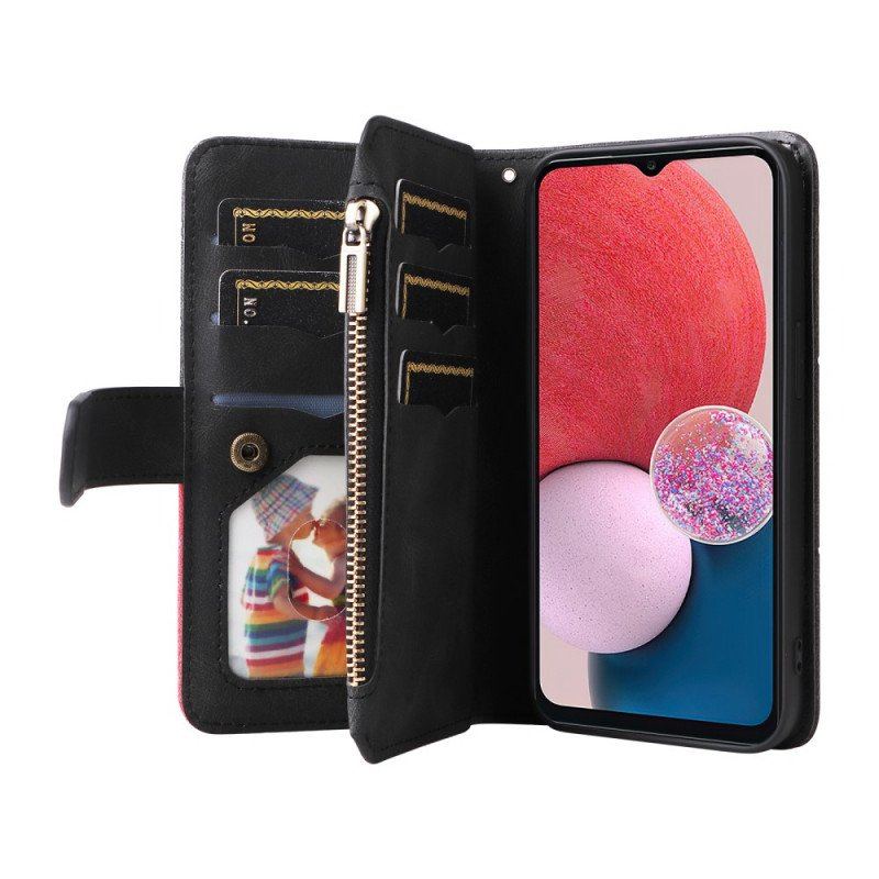 Etui Folio do Samsung Galaxy A13 Dwukolorowa Z Portmonetką