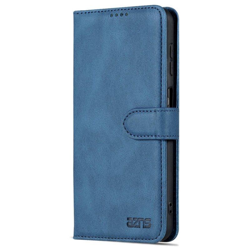 Etui Folio do Samsung Galaxy A13 z Łańcuch Paski W Stylu Vintage Azns