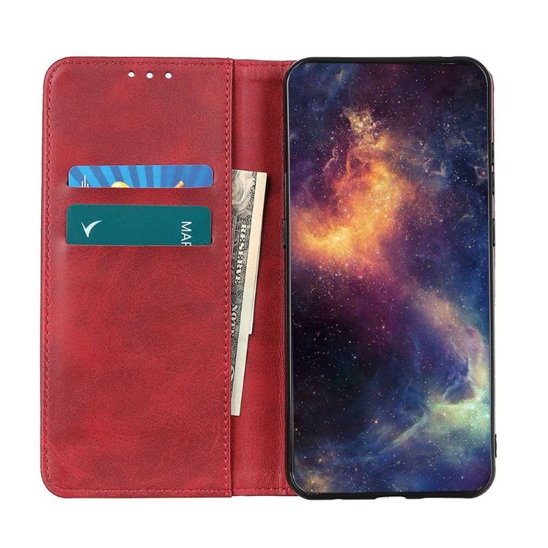 Skórzany Futerał do Realme 8i Anti-fall Etui Folio Simone W Wieku