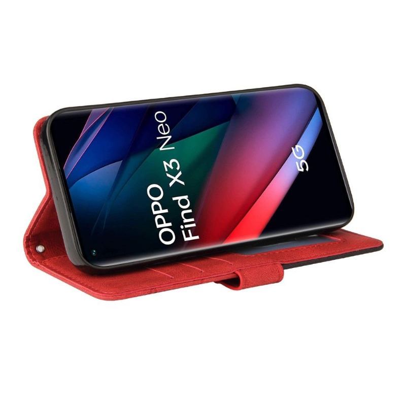 Etui Folio do Oppo Find X3 Neo Classic Bicolor Artystyczny