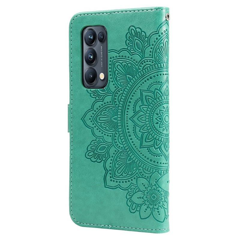 Etui Folio do Oppo Find X3 Neo Classic Posiadacz Karty Kwiaty