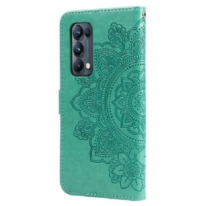 Etui Folio do Oppo Find X3 Neo Classic Posiadacz Karty Kwiaty