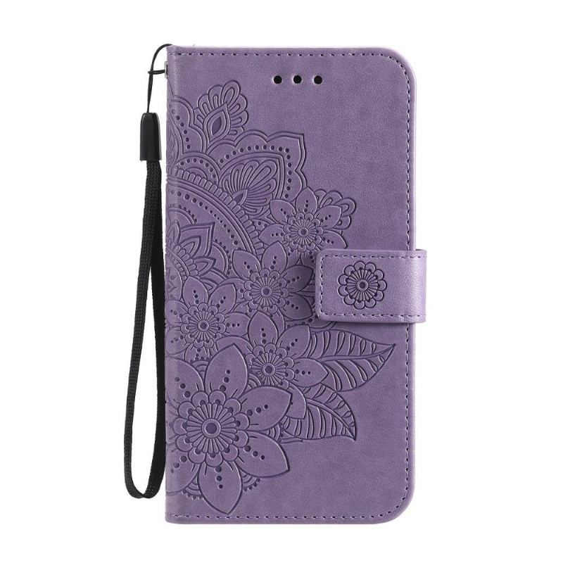 Etui Folio do Oppo Find X3 Neo Classic Posiadacz Karty Kwiaty