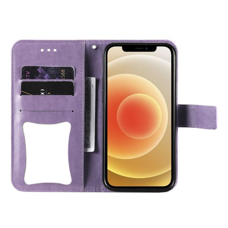 Etui Folio do Oppo Find X3 Neo Classic Posiadacz Karty Kwiaty