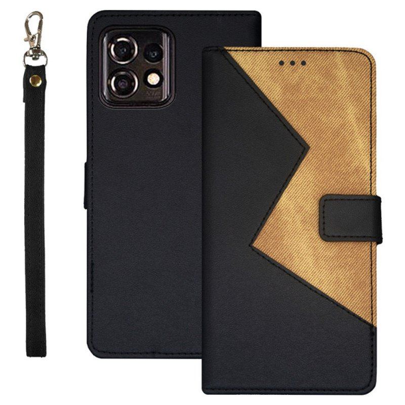 Etui Folio do Motorola Edge 40 Pro Dwukolorowy Idewei