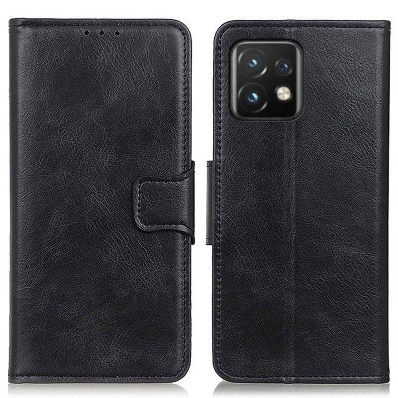 Etui Folio do Motorola Edge 40 Pro Stylowe Skórzane Zapięcie Dwustronne