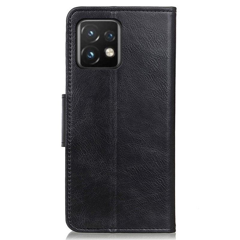 Etui Folio do Motorola Edge 40 Pro Stylowe Skórzane Zapięcie Dwustronne