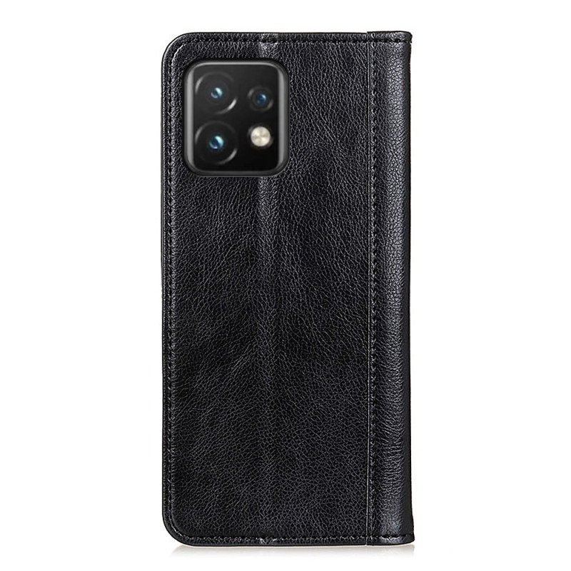 Etui Na Telefon do Motorola Edge 40 Pro Etui Folio Stylowa Skóra Dwoinowa