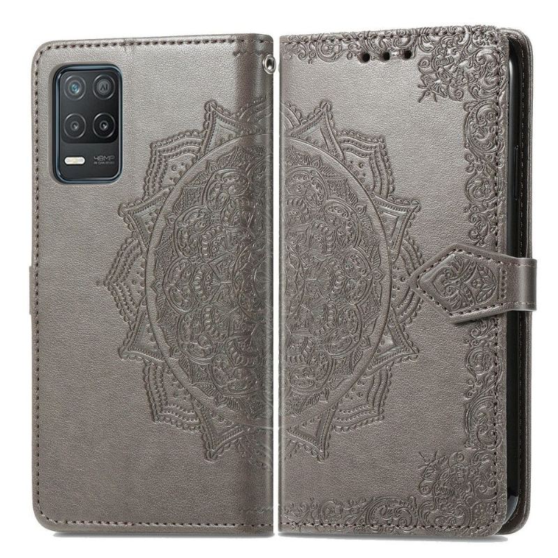 Etui Folio do Realme 8 5G Mandala Relief Faux Leather