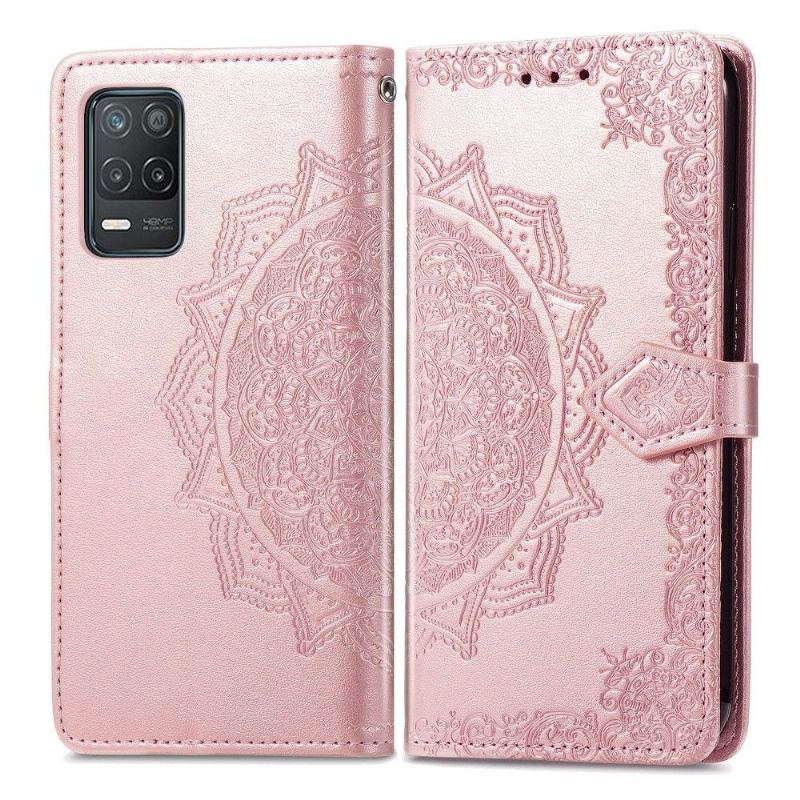 Etui Folio do Realme 8 5G Mandala Relief Faux Leather