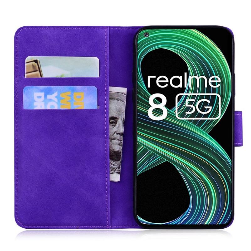 Skórzany Futerał do Realme 8 5G Romane Miękki Dotyk