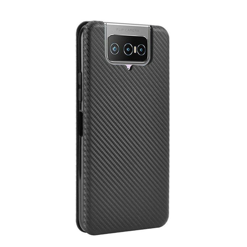 Etui Na Telefon do Asus Zenfone 7 / 7 Pro Etui Folio Węgiel Silikonowy