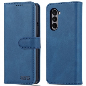 Etui Folio Do Samsung Galaxy Z Fold 5 Efekt Skóry Azns