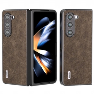 Futerały Samsung Galaxy Z Fold 5 Etui Na Telefon Liczi Ze Sztucznej Skóry Abeel