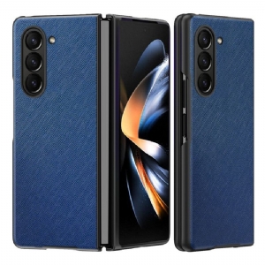 Futerały Samsung Galaxy Z Fold 5 Etui Na Telefon Styl Skóry Z Efektem Tkaniny